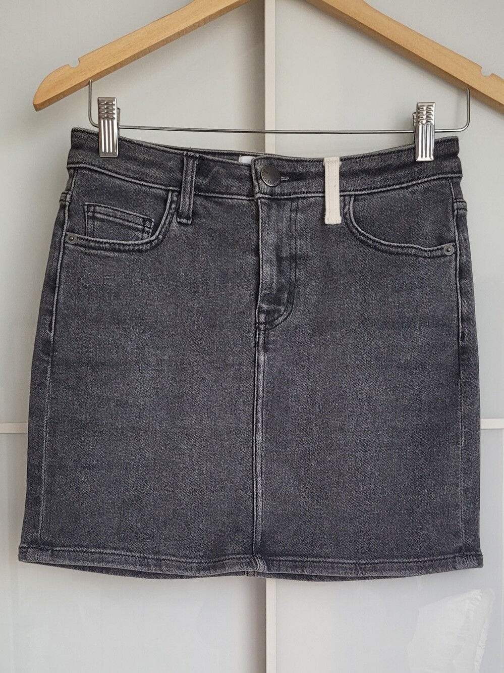Current Elliott Black Denim Skirt